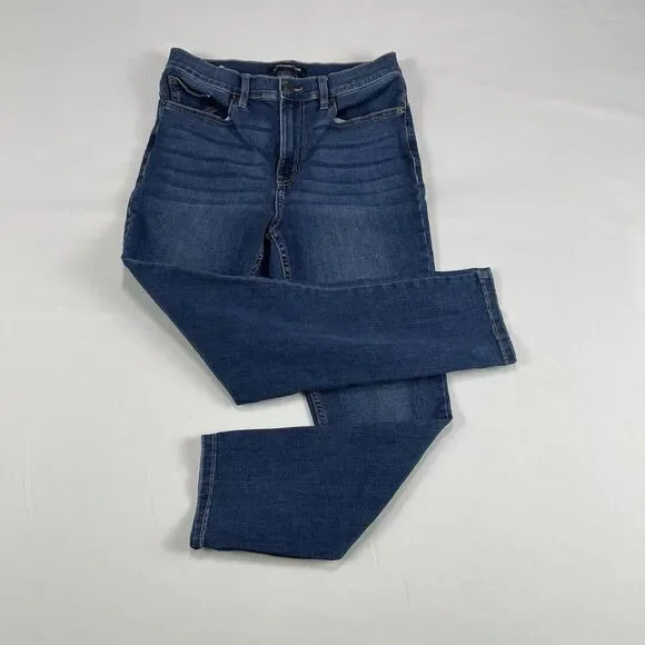 Calvin Klein Jeans Women's Dark Blue Denim Pockets High Rise Skinny Leg Sz: 6/28 - Picture 3 of 16
